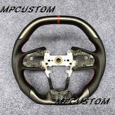 Red Stripe Steering Wheel Fit For Honda 10th Gen Civic 2016 2017-21