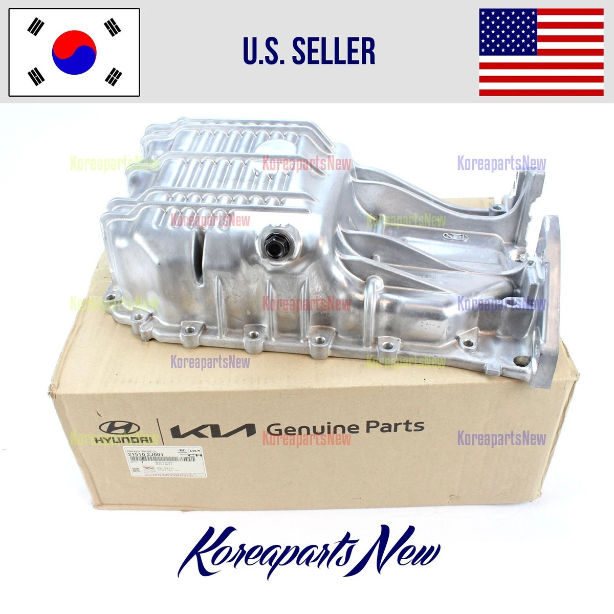 2.0L Engine Oil Pan Assembly 215102J001 ⭐OEM⭐ Hyundai Elantra 
