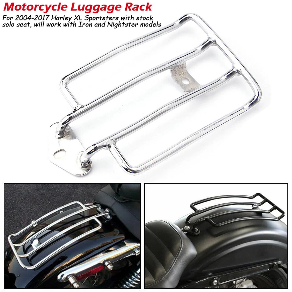 Motorrad Gepäckträger Solositz Luggage Rack für Harley Sportster 883 1200 04-17 - Bild 2 von 4