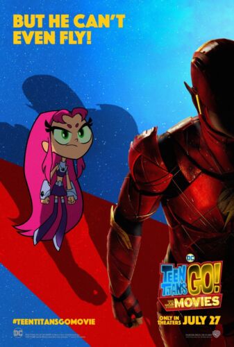 Teen Titans Go To The Movies poster (d) : 11 x 17 inches - The Flash | eBay