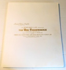 RARE 1959 LTD ED. Portfolio THE BIG FISHERMAN w/ 6 LARGE PHOTOS, Program & Press