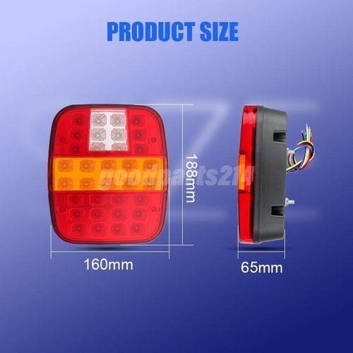 2x 39 LED Brake Tail Light Turn License Plate Lamp For Jeep Wrangler CJ TJ YJ JK - Picture 9 of 11