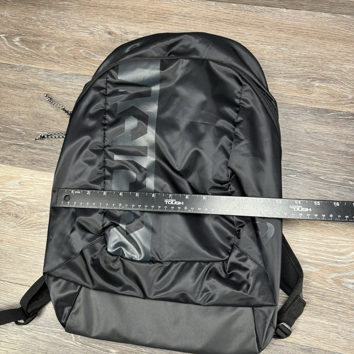 Asics Backpack Bag Bookbag Zip up Graphic School Unisex