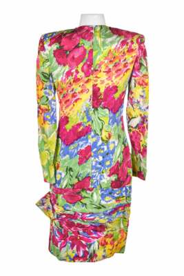 knee length dresses for ladies Saks Fifth Avenue Metallic Lace Dress  Moore Vintage Archive
