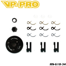 Vp-pro 34mm Clutch Set Flywheel 3 Shoe Springs Nitro Rc Car Truck Buggy Racing