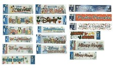 DISNEY Title Stickers PICK Mickey Vacation Cruise Friends Memories Dine Firework