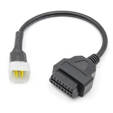 6-Pin to 16-Pin Motorcycle OBD2 Diagnostic Adapter Cable For Delphi Test Line K