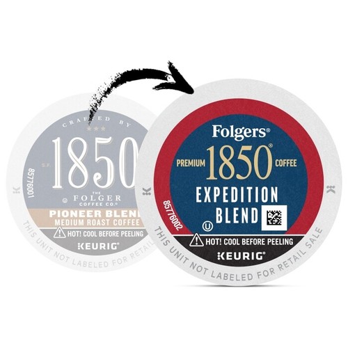 Folgers 1850 Expedition Blend (anteriormente Pioneer) Café Keurig 60 a 180 K tazas - Imagen 2 de 4