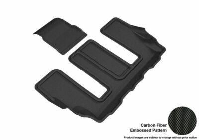 3D MAXpider  Black 3rd Row 2 Piece Floor Liners for Cadillac XT6