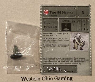 Axis & Allies Miniatures Base Set II – Carro IS-2 Modello 1944 Con Scheda 10/45