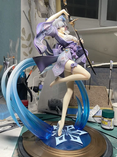 Genshin Impact Figur Kamisato Ayaka Anime Statue Modell Sammlerstück Spielzeug mit Box - Bild 6 von 8