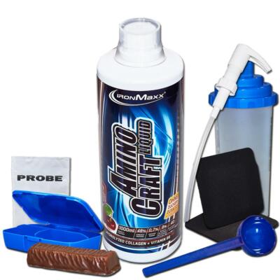 Ironmaxx AminoCraft Liquid 1000ml Flasche + Bonus
