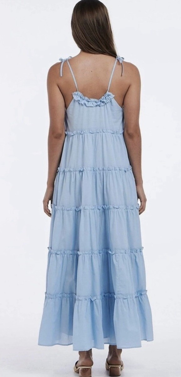 Charlie Holiday Senorita Tiered Maxi Dress. NWT XS | eBay