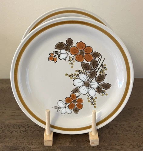 (Set Of 2) Highland Florals Collection Mountain Floral Dinner Plates 10 3/4" EUC