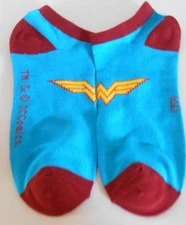 DC COMICS WONDER WOMAN LOGO Ped/Ankle SOCKS UNISEX 