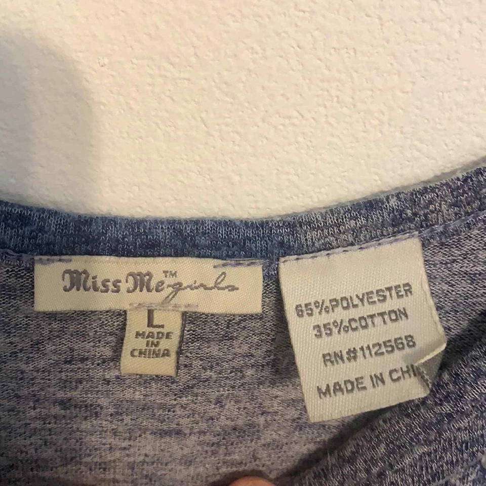 Top Miss Me Girls Diamante Tachonado Azul Sin Mangas Tostado Detalle Espalda Grande Foto 3 de 4