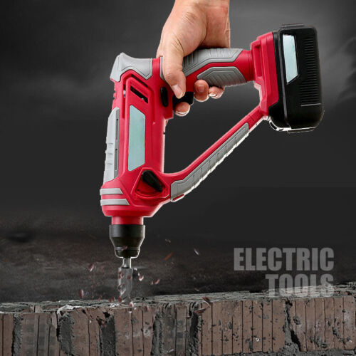 21v Cordless Rechargeable Electric Hammer Drill High-power Concrete Dual-use