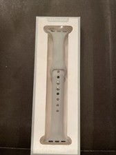 Silicone Sports replacement Watch Band Gray Band For Apple Watch: S/M New