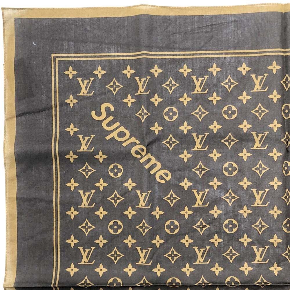 小物 Louis Vuitton x Supreme Monogram Bandana Supreme Louis Vuitton Monogram Bandana Red mini scarf 55 cm