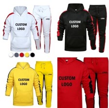 itfabs Tuta Sportiva Personalizzata Logo Felpa Jogging Con Cappuccio Cotone