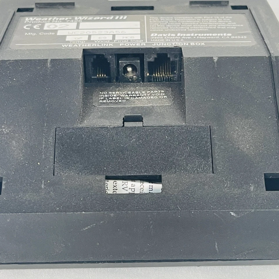 Davis Instruments Wired Anemometer / Display Unit Weather Wizard III Untested - Image 3 of 3