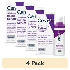 CeraVe Skin Renewing Retinol Serum, 1 oz Pack of 4 