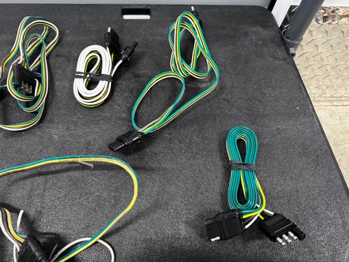 Lot of Flat 4-Pin Trailer Light Wiring Harness Connectors Mixed Lengths Male Fem - 第 5/12 張圖片