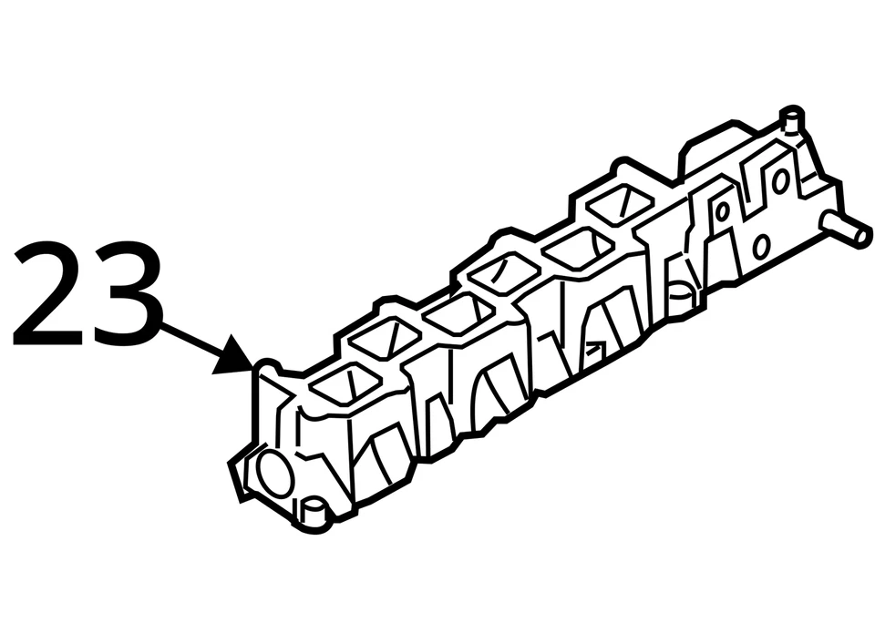 APTO PARA ADMISIÓN COLECTOR CHRYSLER PACIFICA 2004-2006 5096273AA - NUEVO FABRICANTE DE EQUIPOS ORIGINALES 5096273AA Foto 4 de 4