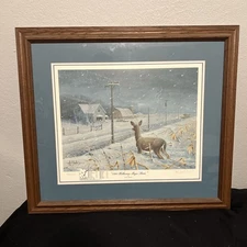 Les Kouba 3869/5000 1991 Halloween Mega Storm Print Framed 26.5x23