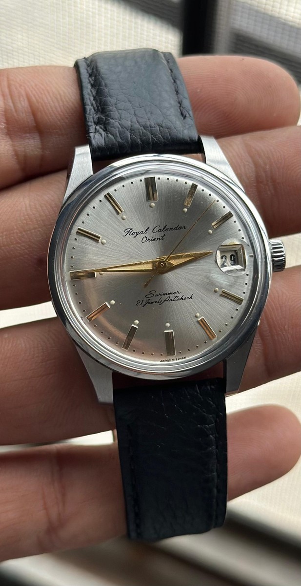 Orient Swimmer 手巻き時計 シルバー Orient Swimmer 100M Quartz Watch Silver Day-Date Men's Stylish | eBay