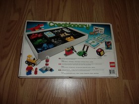 Legos  CREATIONARY Game 3844 Board Set and Box Pieces No Instructions