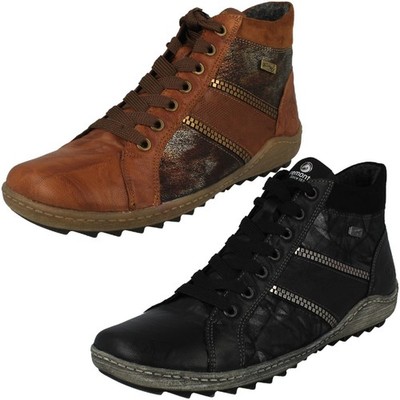Damen Stiefeletten Remonte R1480 Schnürung detailliert Remonte-Tex