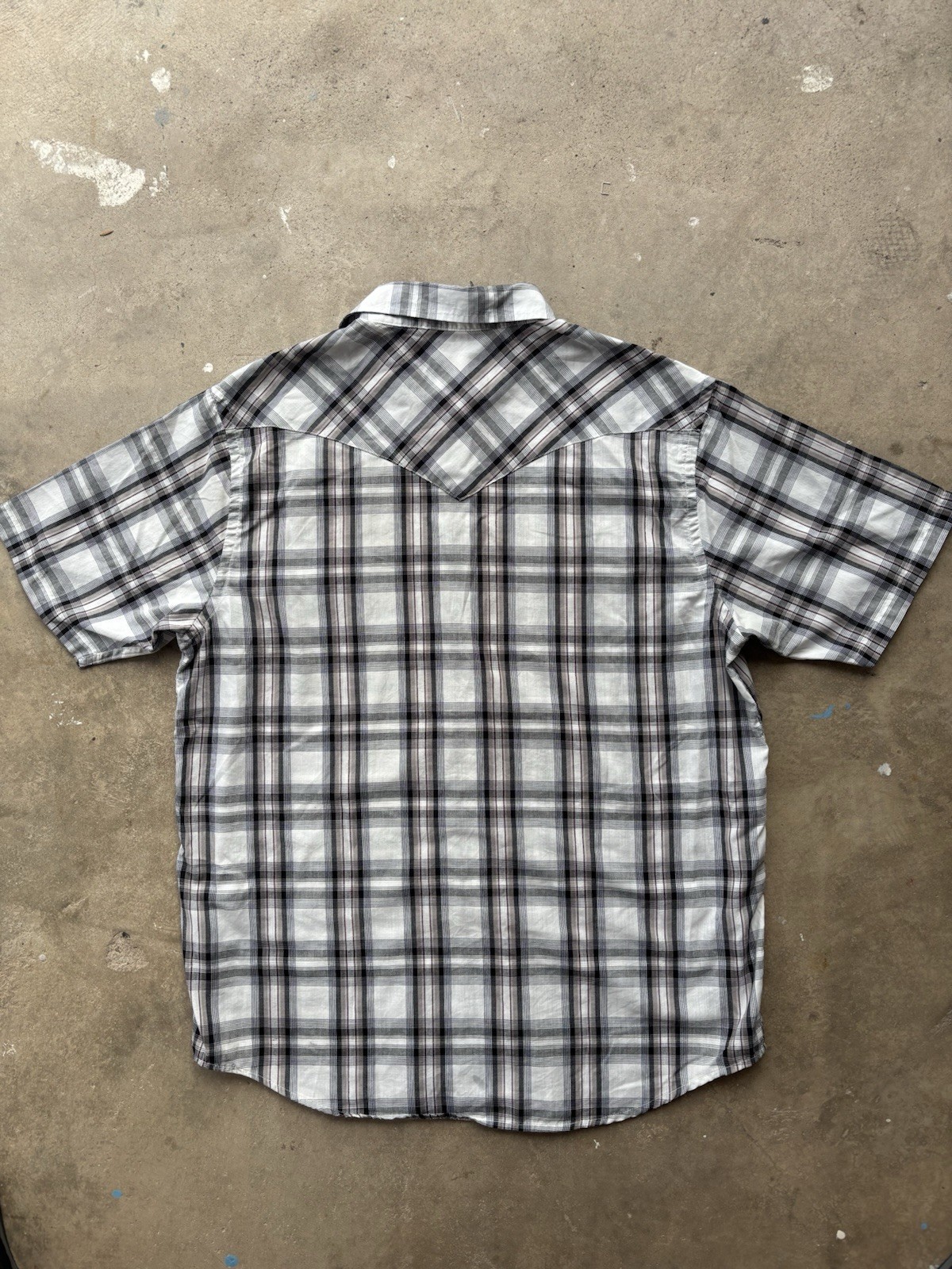 Pendleton Frontier Button-Up Shirt Gray Black Cot… - image 6