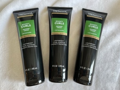 Lot of 3 TRESemme Bouncy Curls Defining Cream + Peptide Blend 9 oz