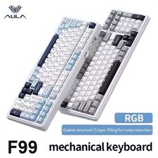 AULA F99 Wireless Gaming Keyboard Mechanical Tri-Mode Hot-Swappable Gasket Mount