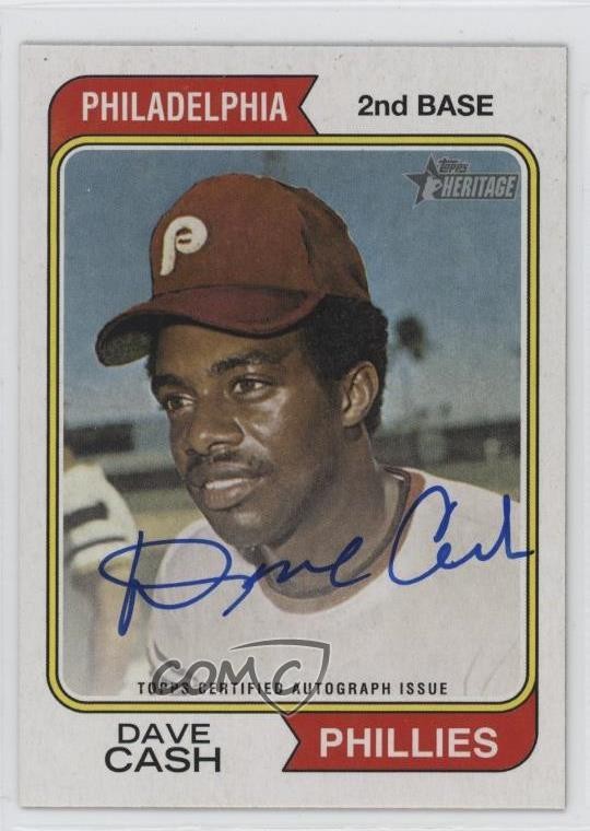 2023 Topps Heritage Real One Auto Dave Cash #ROA-DC Auto 5n0