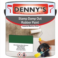 Dennys Waterpoof Stamp Out Damp Paint - Industrial Machine Green