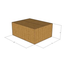 150 14x11x6 Kraft Brown Corrugated Shipping Boxes 32 ECT Single-Wall New