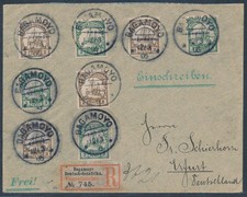 DOA Yacht MiF Einschreiben Bagamoyo 1906 nach Erfurt (S27461)
