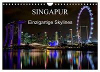 "Calendar 2027 · US Version · Singapore - Unique Skylines (Wall Calendar 2027 12\""