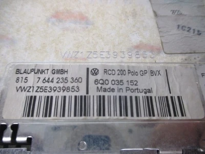 AUTORADIO RECEPTEUR TELEMATIQUE VOLKSWAGEN POLO IV 7644235360 2616249 - Photo 1/4