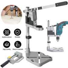 2in1 Plunge Power Drill Stand Bench Pillar Pedestal Clamp with Drill Press Vice