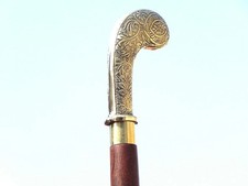 Hand Carved Walking Stick Cane - Cool Fancy Walking Sticks Wooden Canes for Men