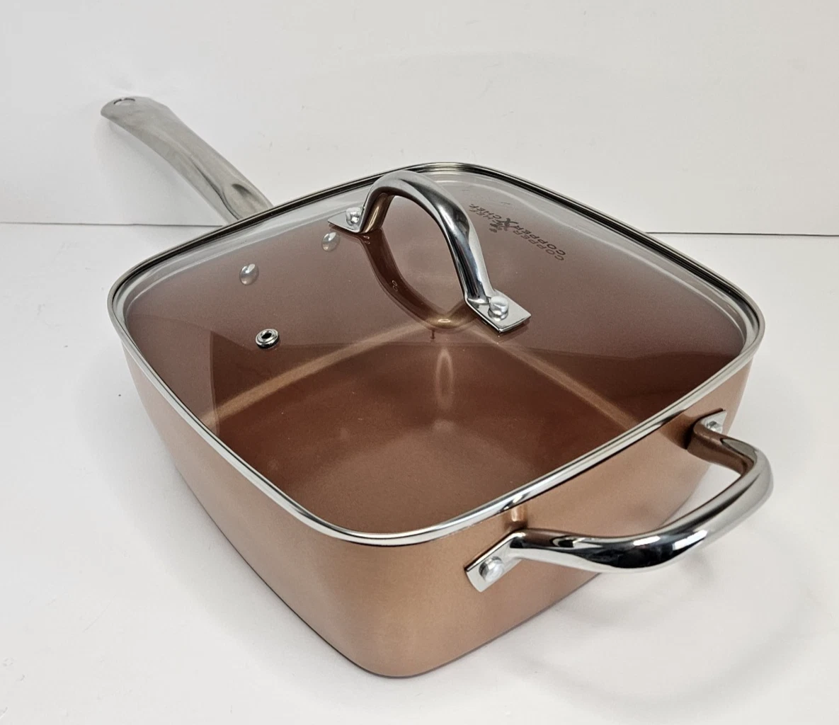 Copper Chef Cookware 9.5 inch with Lid 4 inch deep