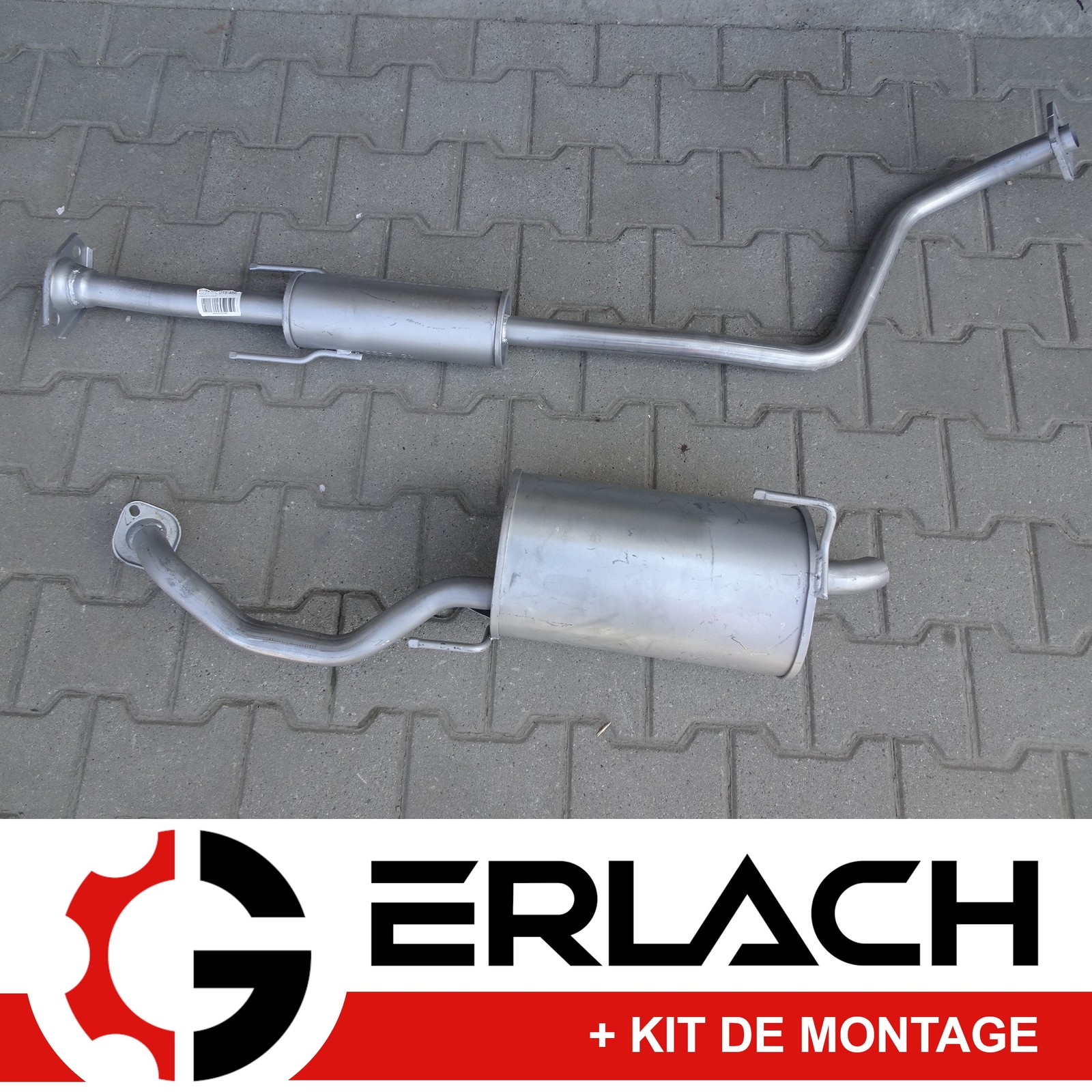 Échappement silencieux de précision pour Nissan Note 1.2i 12V en acier anticorrosion