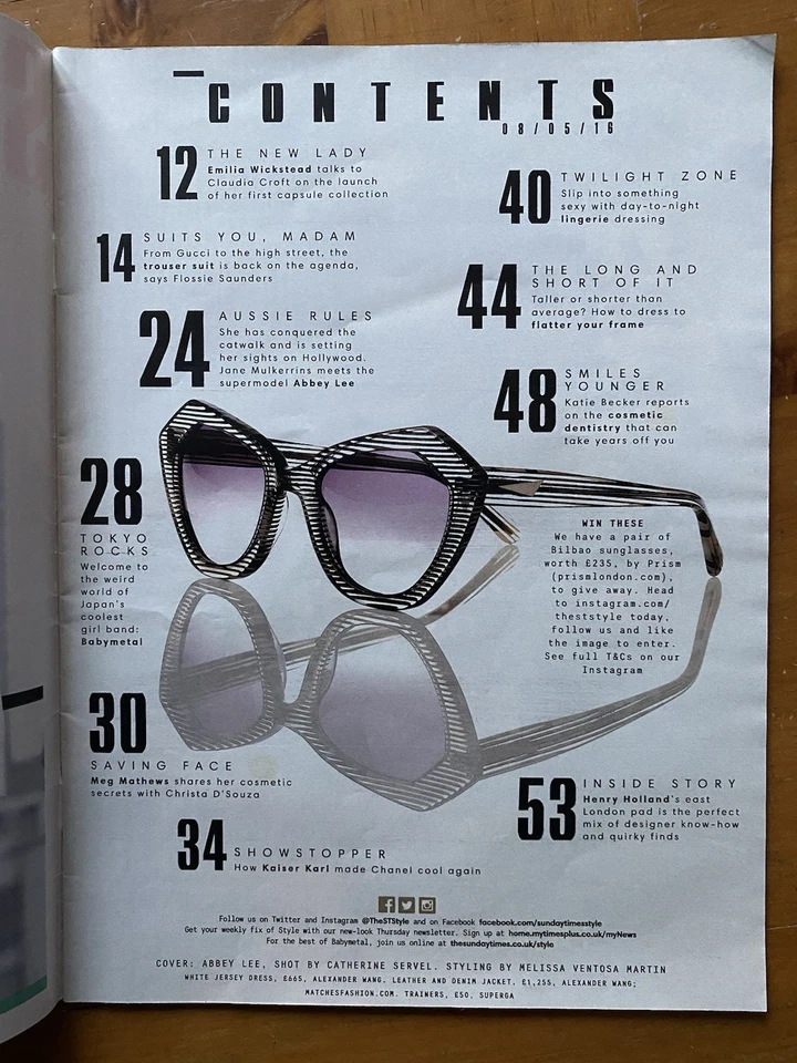 BABYMETAL Interview 2016 Sunday Times Style Magazine Nakomoto Kawaii Japan - Image 2 of 3