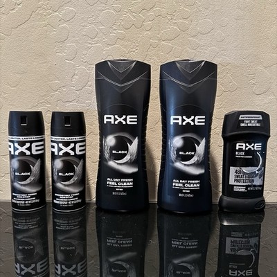 Axe Black Men s Grooming Bundle (5pc) Body Wash Spray Deodorant Frozen Pear