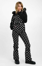 Tuta da sci Protest donna nera con cappuccio prezzo consigliato £ 269