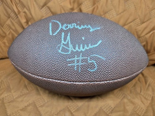 Derrius Guise LSU Signed Wilson Football