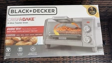 BLACK+DECKER Crisp ‘N Bake Air Fryer Oven Toaster Silver Kitchen Appliances New